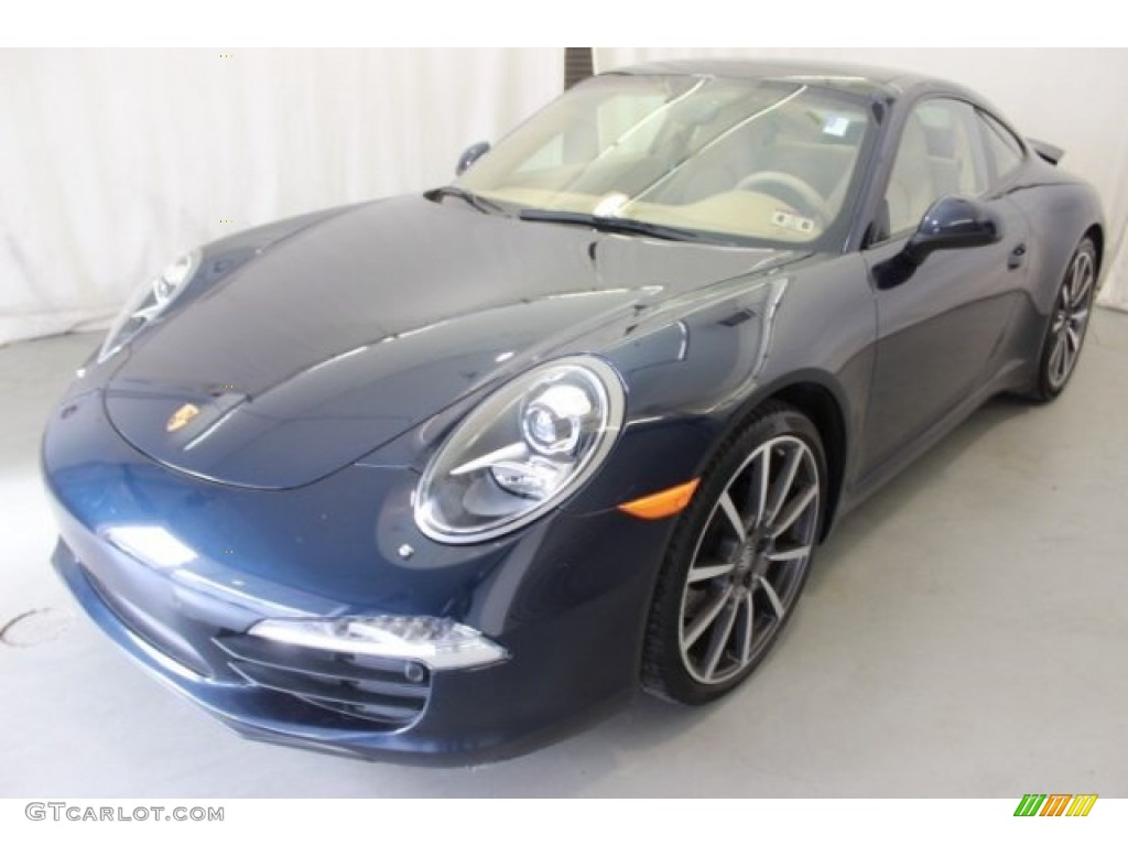 Dark Blue Metallic 2014 Porsche 911 Carrera Coupe Exterior Photo #106960059