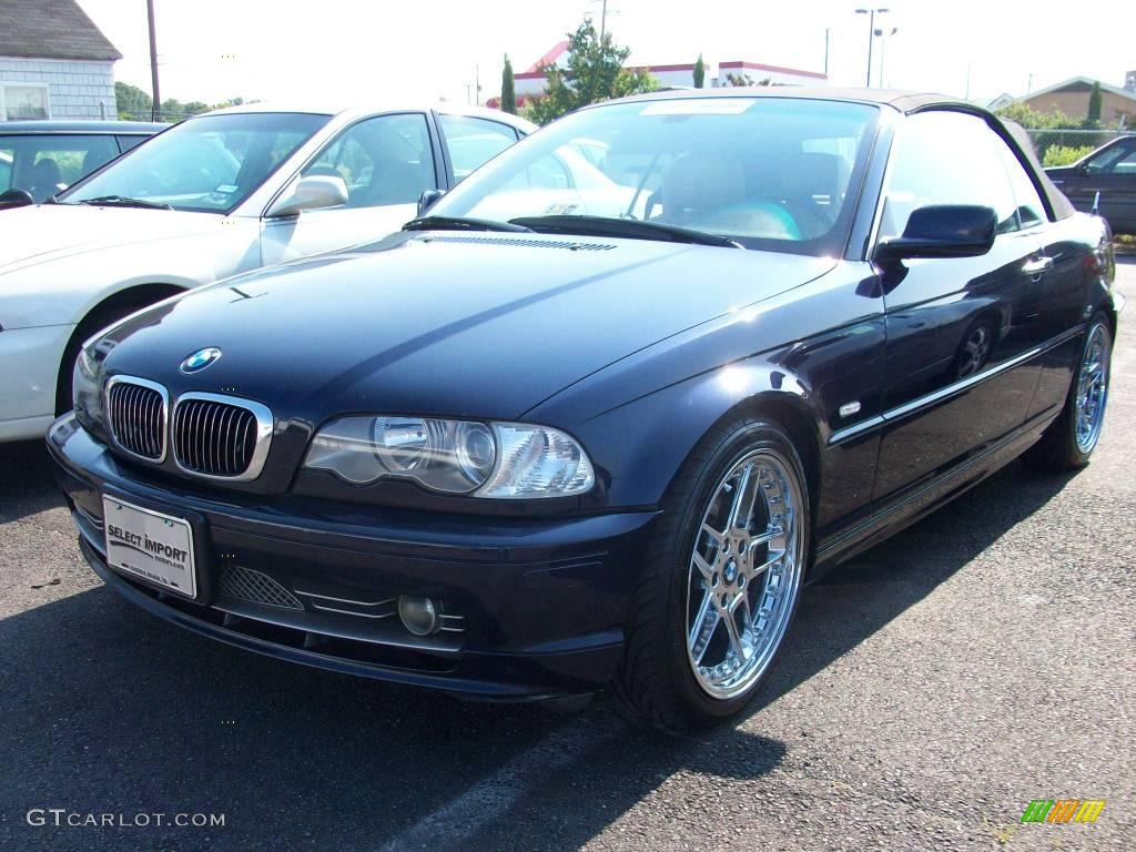 2001 3 Series 330i Convertible - Orient Blue Metallic / Beige photo #1