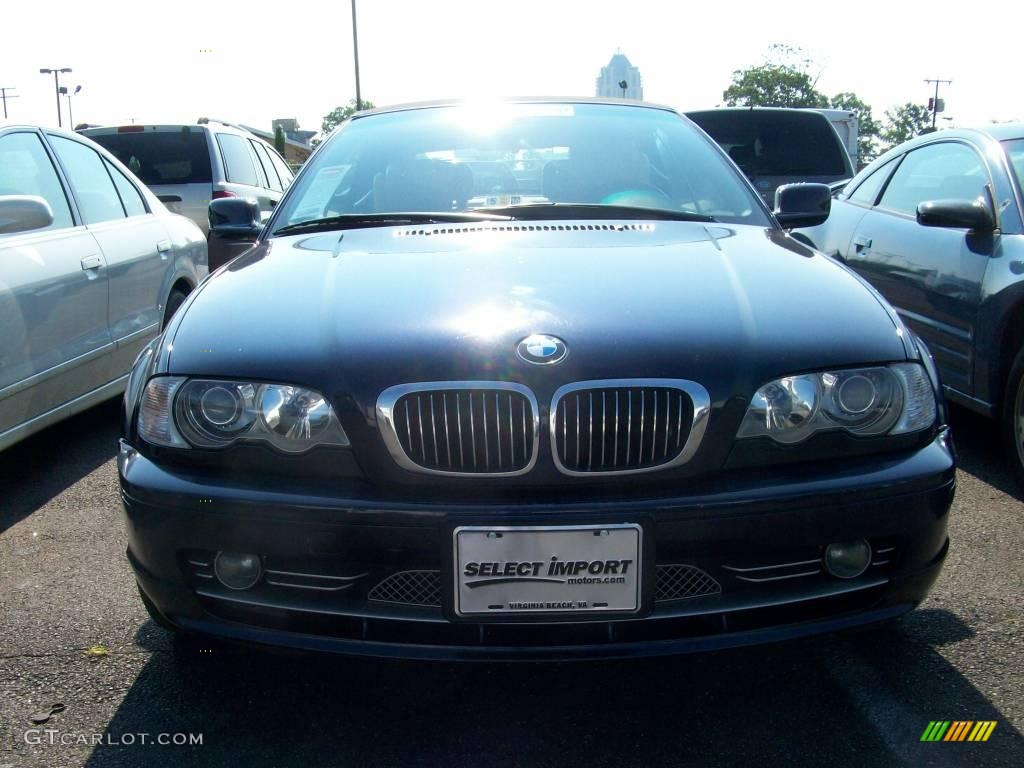 2001 3 Series 330i Convertible - Orient Blue Metallic / Beige photo #3