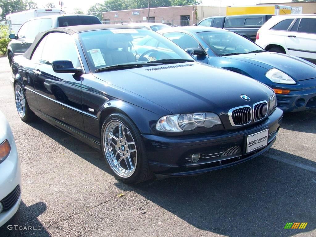 2001 3 Series 330i Convertible - Orient Blue Metallic / Beige photo #4