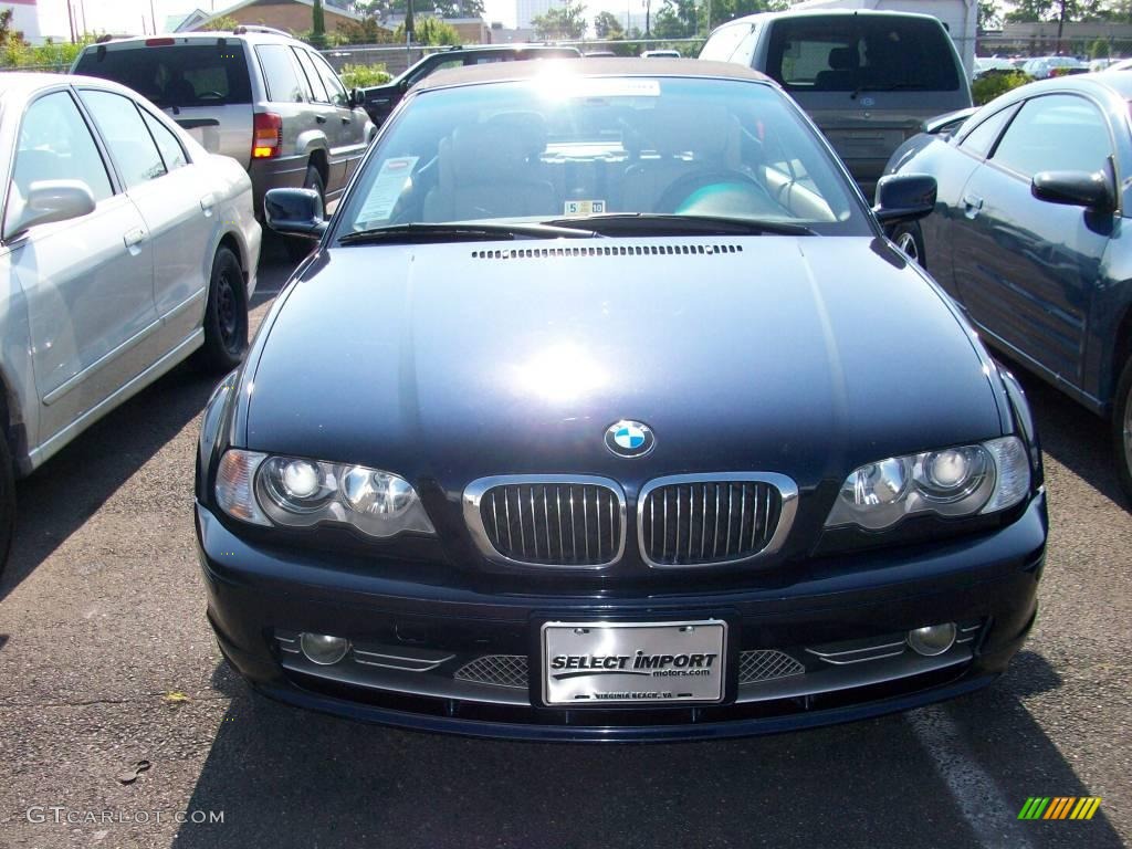 2001 3 Series 330i Convertible - Orient Blue Metallic / Beige photo #5