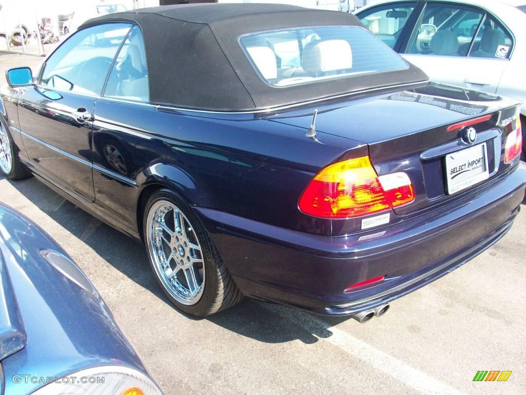 2001 3 Series 330i Convertible - Orient Blue Metallic / Beige photo #6