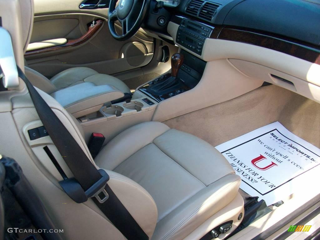 2001 3 Series 330i Convertible - Orient Blue Metallic / Beige photo #12