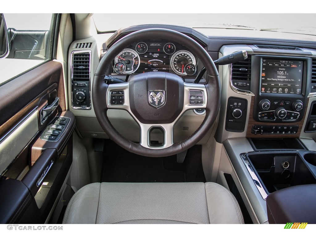 2014 Ram 2500 Laramie Crew Cab 4x4 Canyon Brown/Light Frost Beige Dashboard Photo #106961175