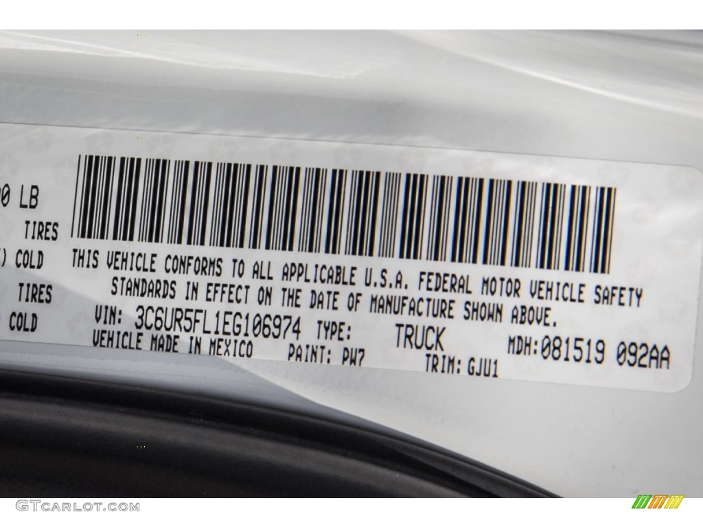 2014 Ram 2500 Laramie Crew Cab 4x4 Color Code Photos