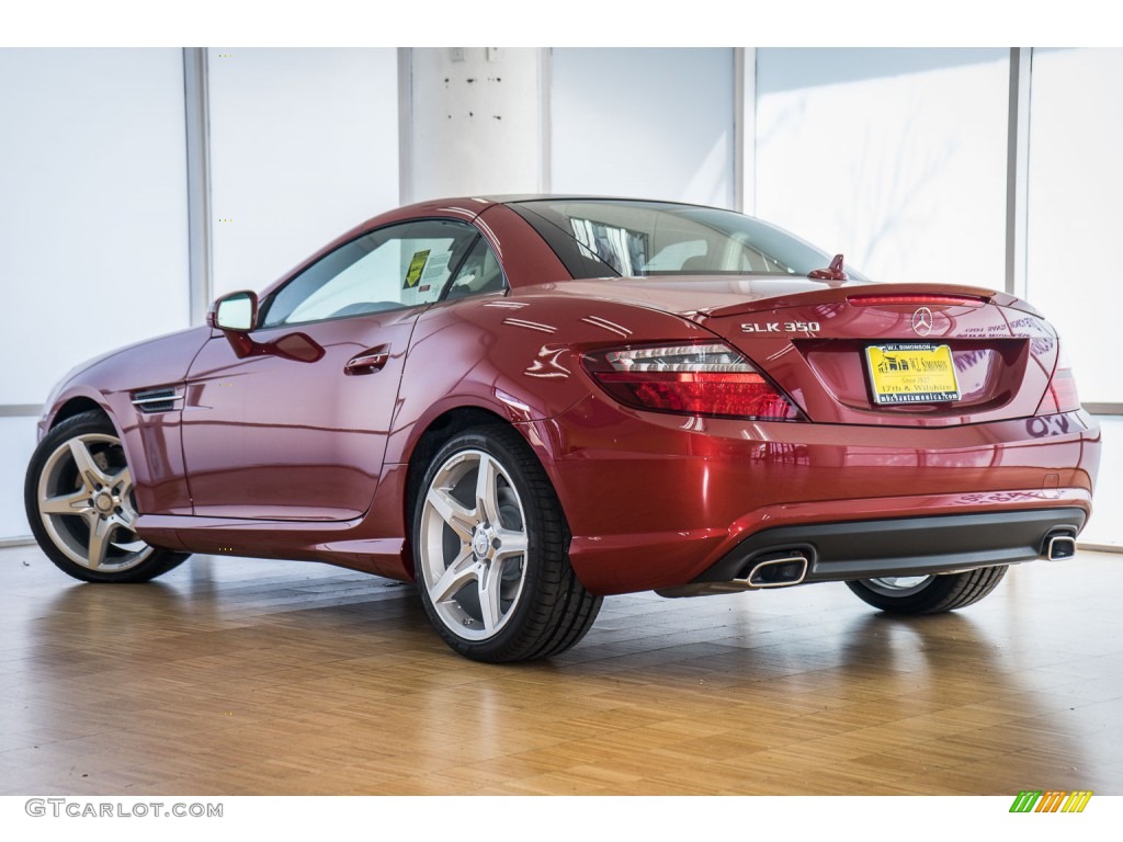 2016 SLK 350 Roadster - designo Cardinal Red Metallic / Sahara Beige photo #3