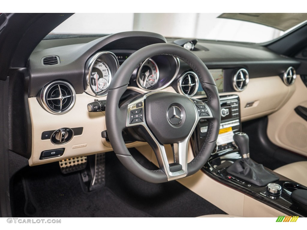 2016 Mercedes-Benz SLK 350 Roadster Sahara Beige Dashboard Photo #106962675