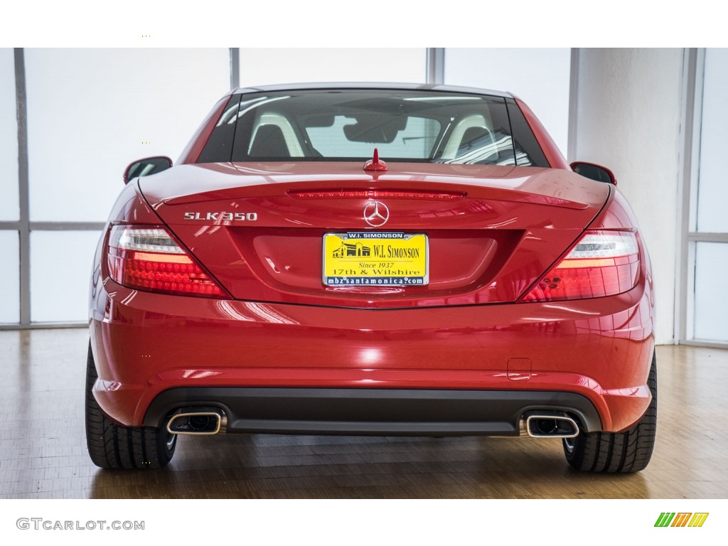 2016 SLK 350 Roadster - Mars Red / Black photo #4