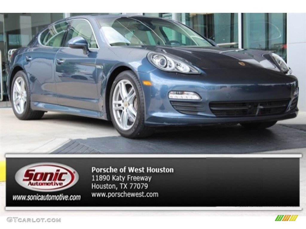 2013 Panamera S - Yachting Blue Metallic / Yachting Blue/Cream photo #1