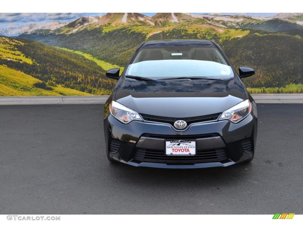 2016 Corolla LE - Black Sand Pearl / Ash photo #2