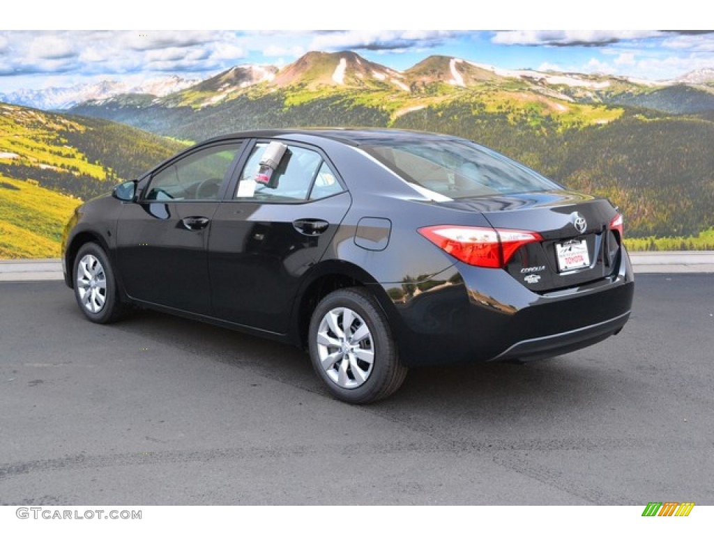 2016 Corolla LE - Black Sand Pearl / Ash photo #3