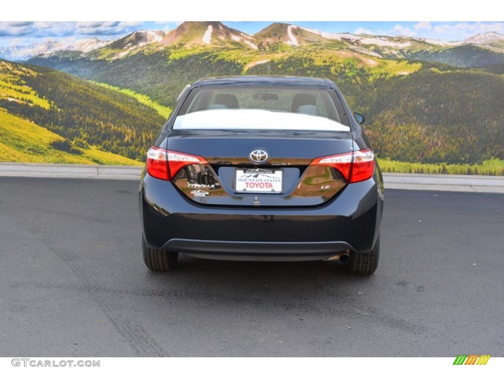 2016 Corolla LE - Black Sand Pearl / Ash photo #4
