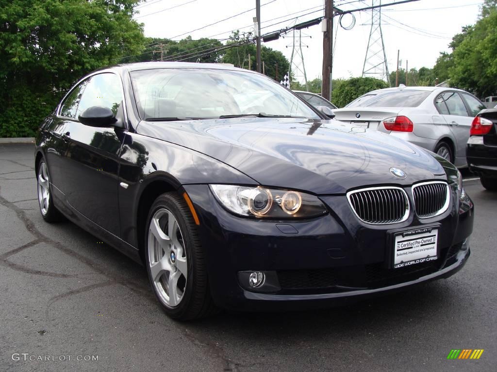 2007 3 Series 328xi Coupe - Monaco Blue Metallic / Cream Beige photo #3