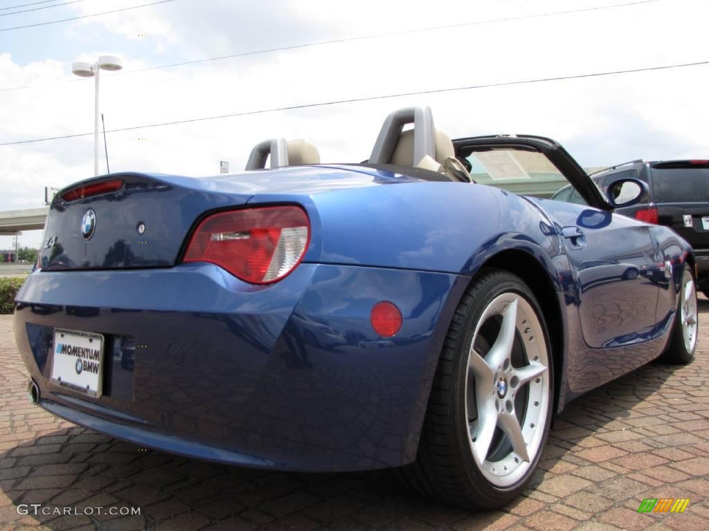 2007 Z4 3.0si Roadster - Montego Blue Metallic / Beige photo #5