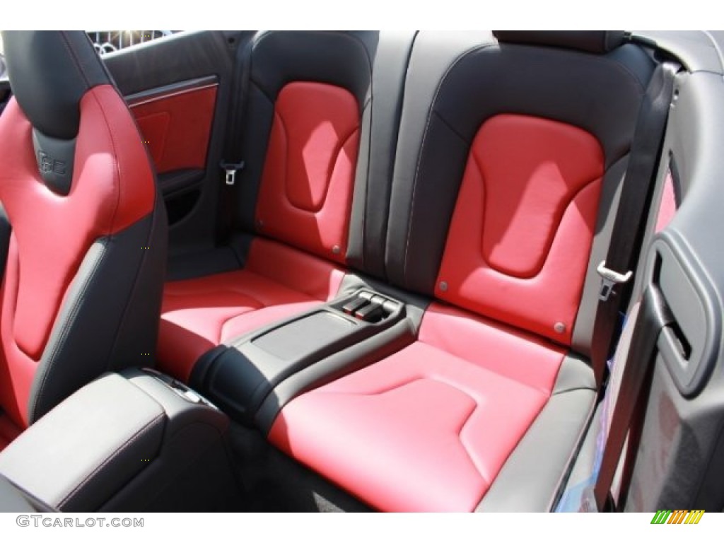 2016 Audi S5 Premium Plus quattro Cabriolet Rear Seat Photo #106965654