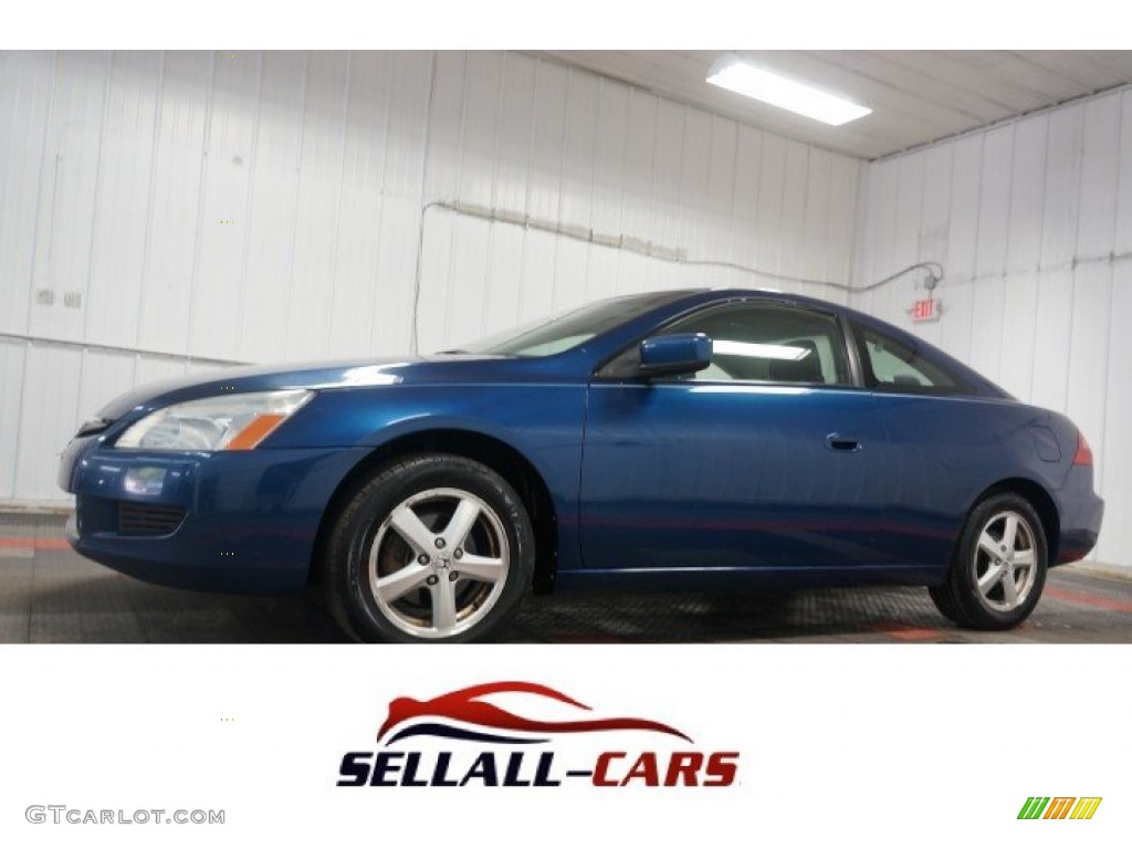 2003 Accord EX Coupe - Sapphire Blue Pearl / Black photo #1