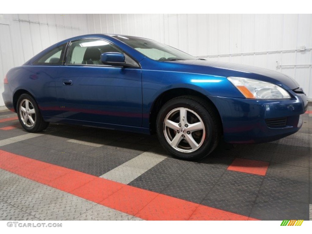 2003 Accord EX Coupe - Sapphire Blue Pearl / Black photo #6