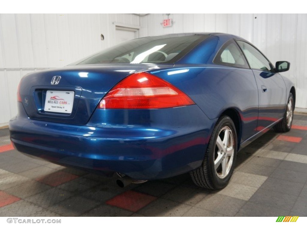 2003 Accord EX Coupe - Sapphire Blue Pearl / Black photo #8