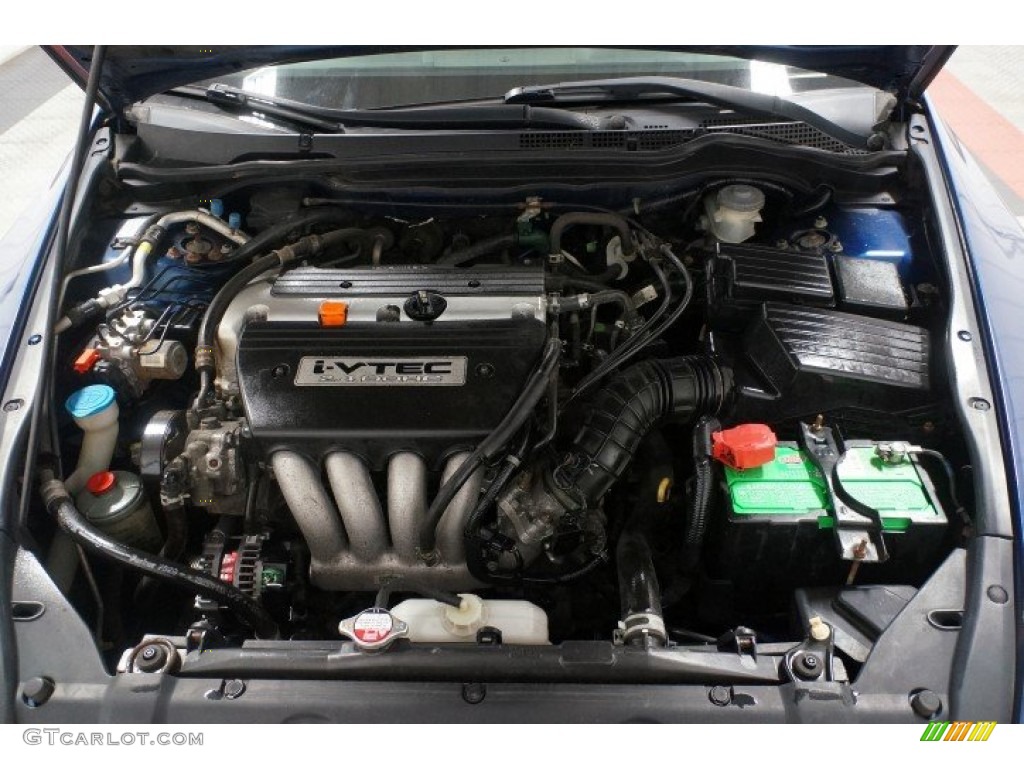 2003 Accord EX Coupe - Sapphire Blue Pearl / Black photo #29