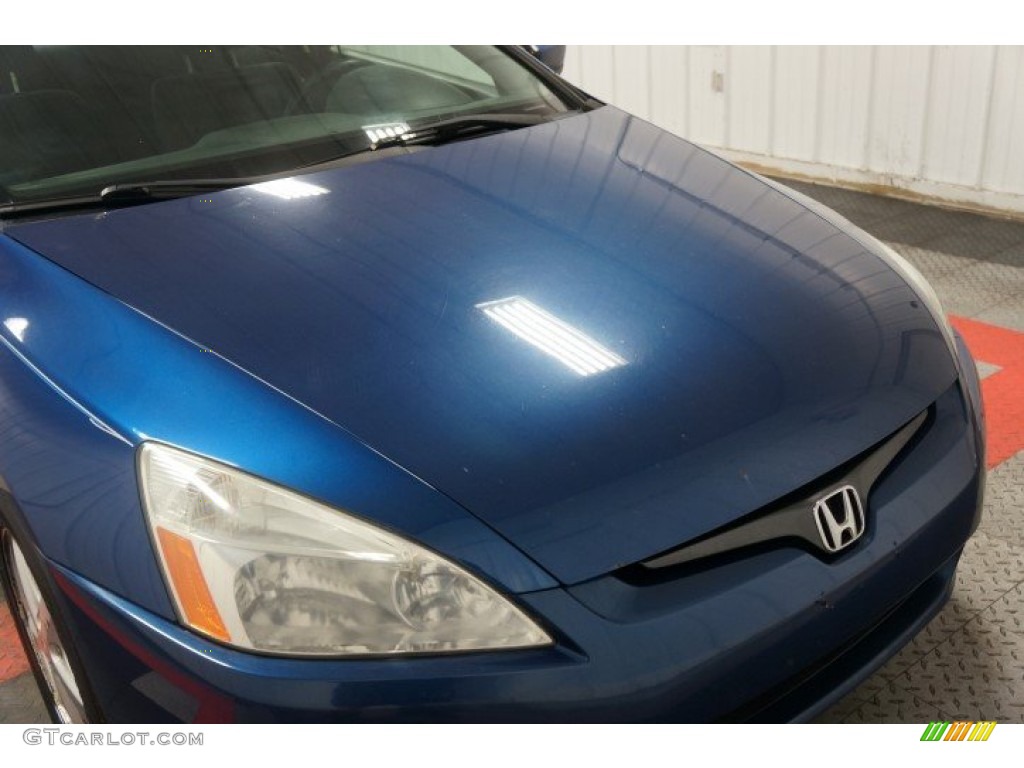 2003 Accord EX Coupe - Sapphire Blue Pearl / Black photo #34