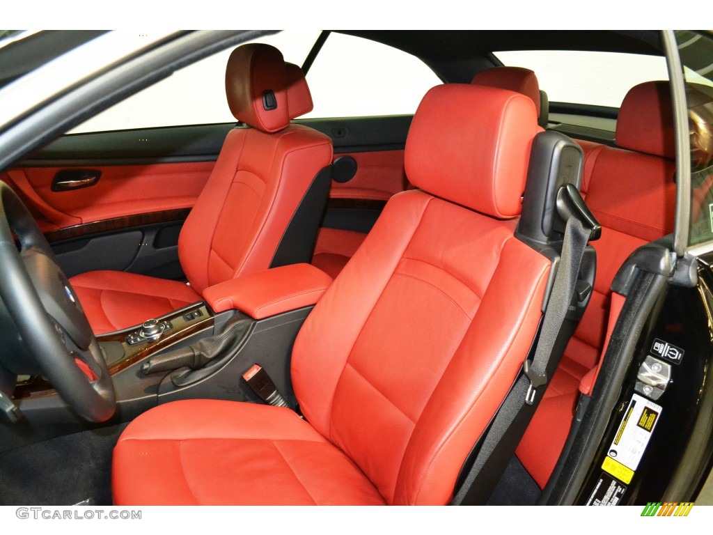 2013 3 Series 328i Convertible - Jet Black / Coral Red/Black photo #14