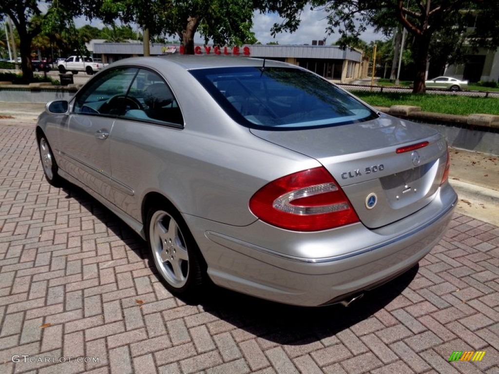 2003 CLK 500 Coupe - Brilliant Silver Metallic / Stone photo #5