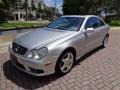 2003 Brilliant Silver Metallic Mercedes-Benz CLK 500 Coupe  photo #42