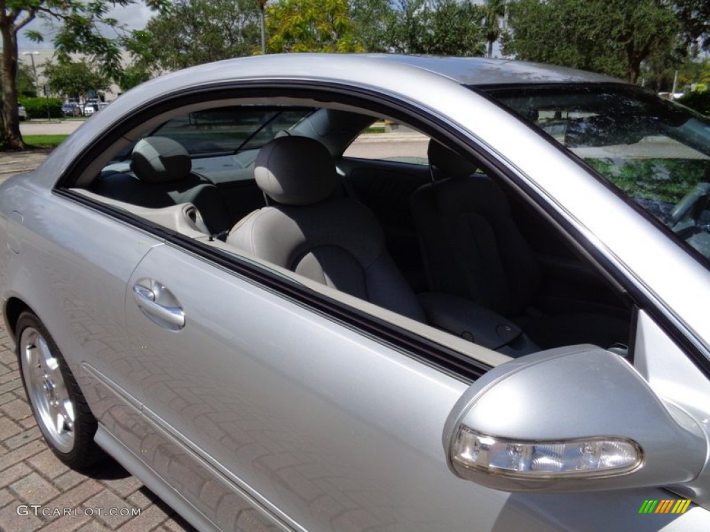 2003 CLK 500 Coupe - Brilliant Silver Metallic / Stone photo #52