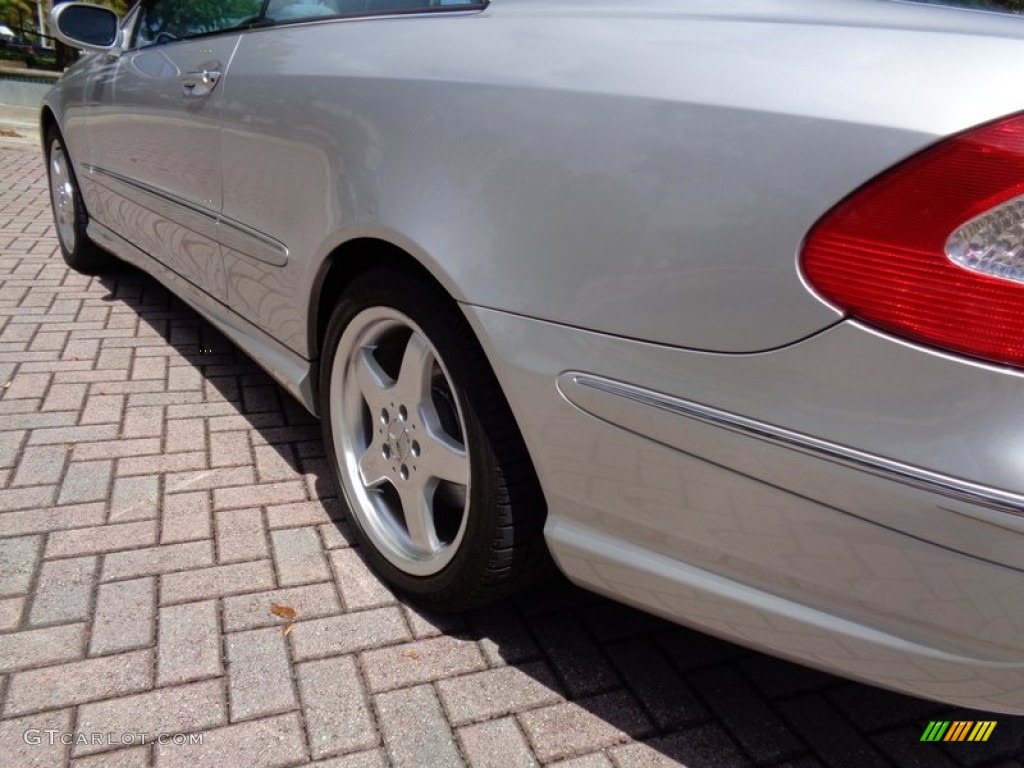 2003 CLK 500 Coupe - Brilliant Silver Metallic / Stone photo #58