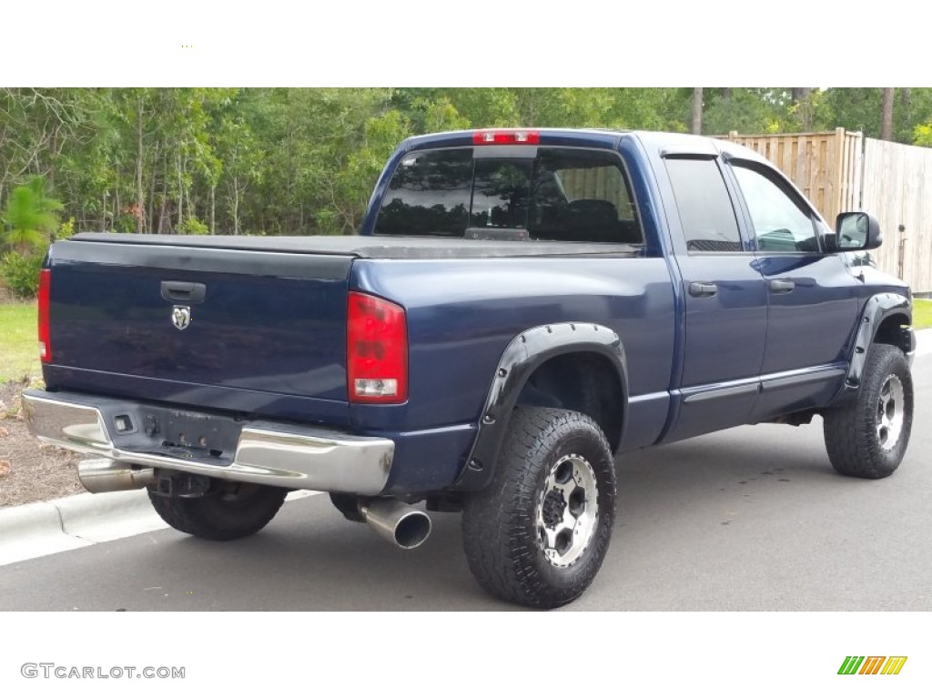 2005 Ram 2500 ST Quad Cab 4x4 - Patriot Blue Pearl / Dark Slate Gray photo #2