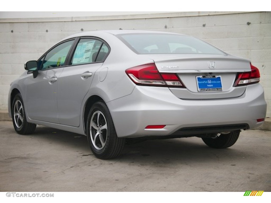 2015 Civic SE Sedan - Alabaster Silver Metallic / Black photo #2