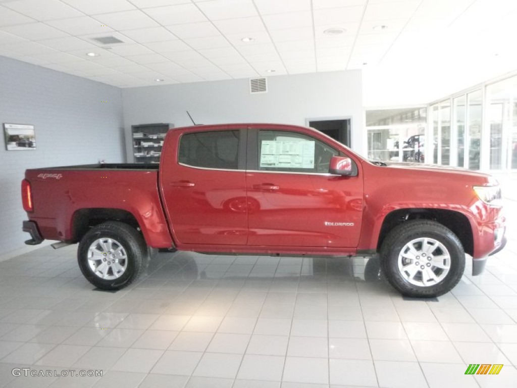 Red Rock Metallic 2016 Chevrolet Colorado LT Crew Cab 4x4 Exterior Photo #106975242