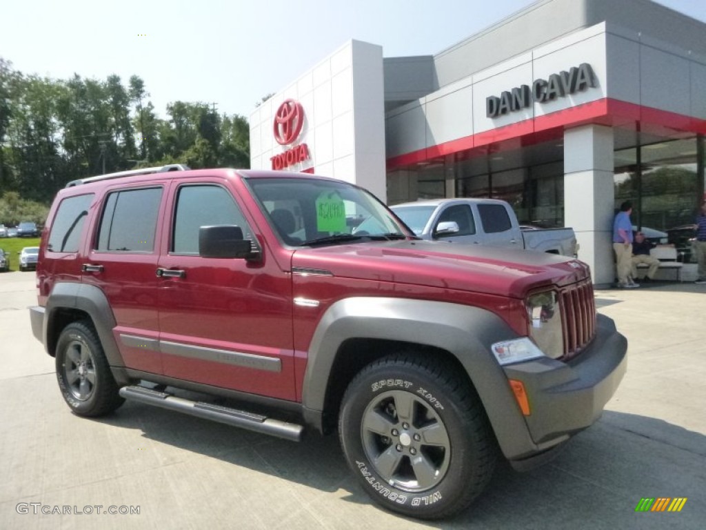 2011 Liberty Renegade 4x4 - Deep Cherry Red Crystal Pearl / Dark Slate Gray photo #1
