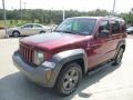 Deep Cherry Red Crystal Pearl 2011 Jeep Liberty Renegade 4x4 Exterior