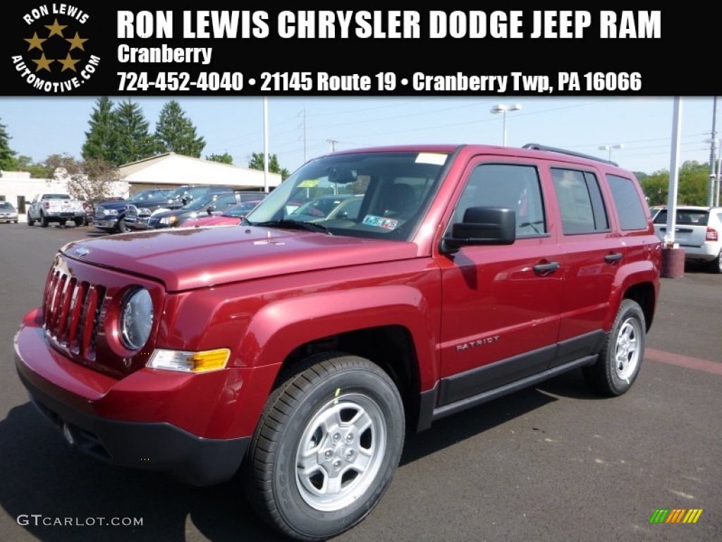 Deep Cherry Red Crystal Pearl Jeep Patriot