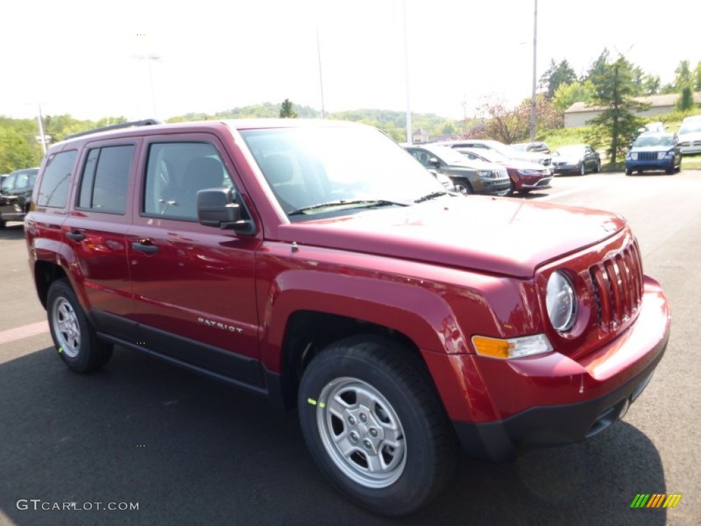 Deep Cherry Red Crystal Pearl 2016 Jeep Patriot Sport 4x4 Exterior Photo #106979854