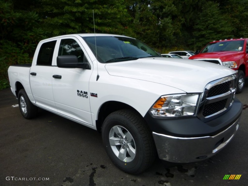 Bright White 2016 Ram 1500 Tradesman Crew Cab 4x4 Exterior Photo #106980112