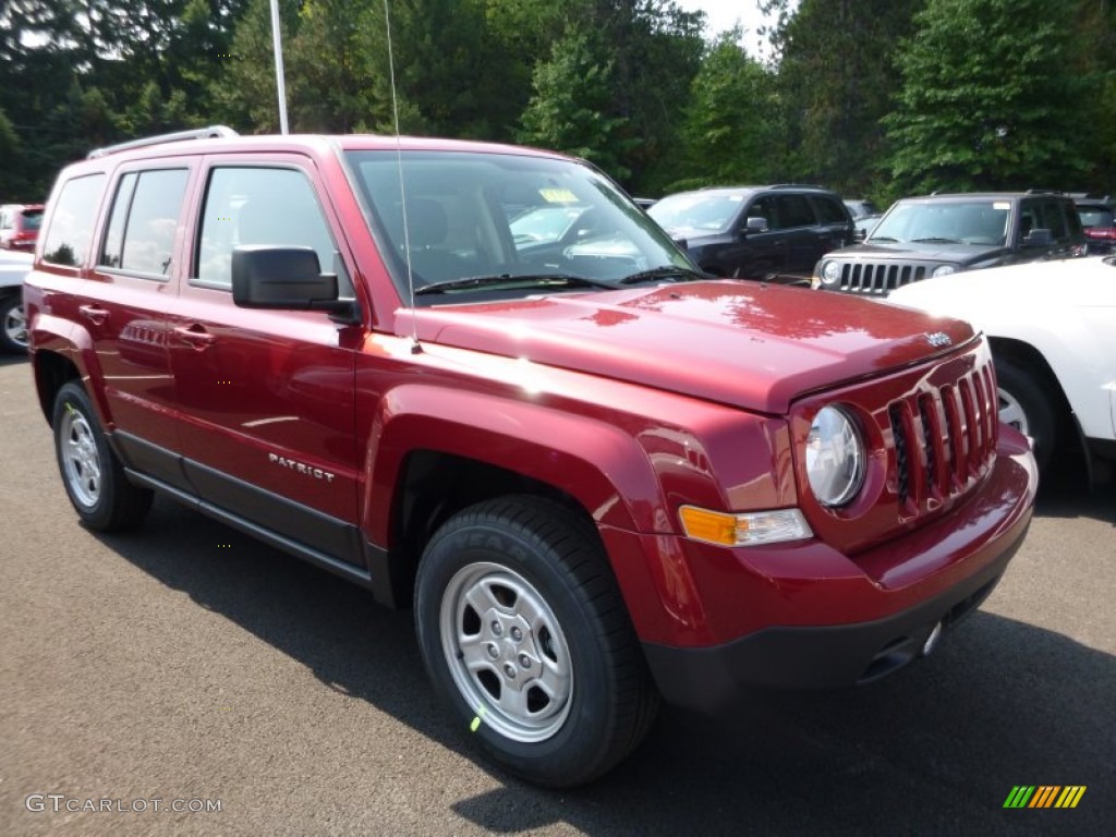 Deep Cherry Red Crystal Pearl 2016 Jeep Patriot Sport 4x4 Exterior Photo #106980252