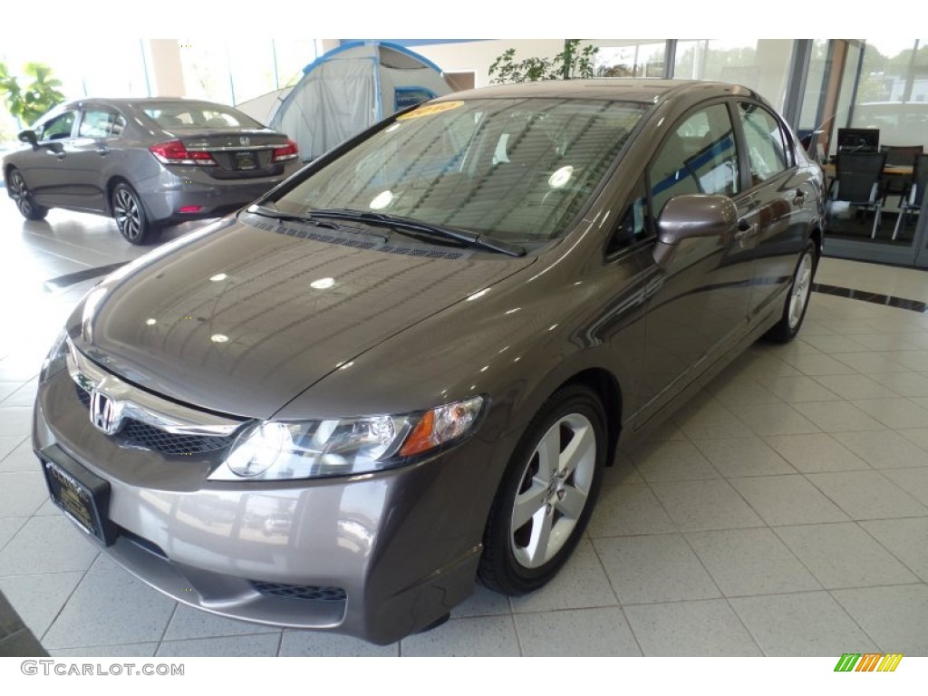 2010 Civic LX-S Sedan - Urban Titanium Metallic / Black photo #1