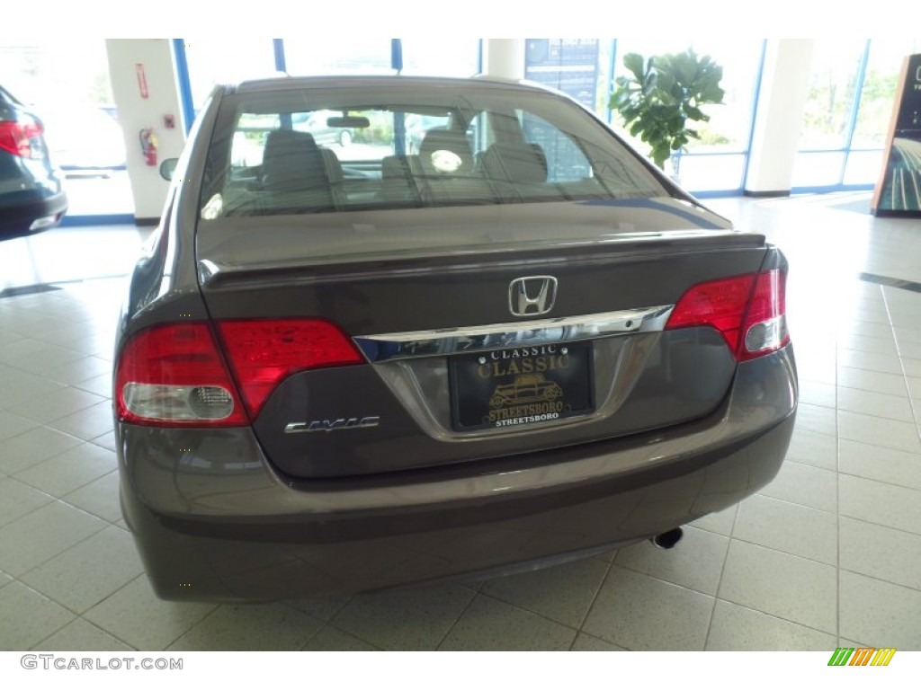 2010 Civic LX-S Sedan - Urban Titanium Metallic / Black photo #12