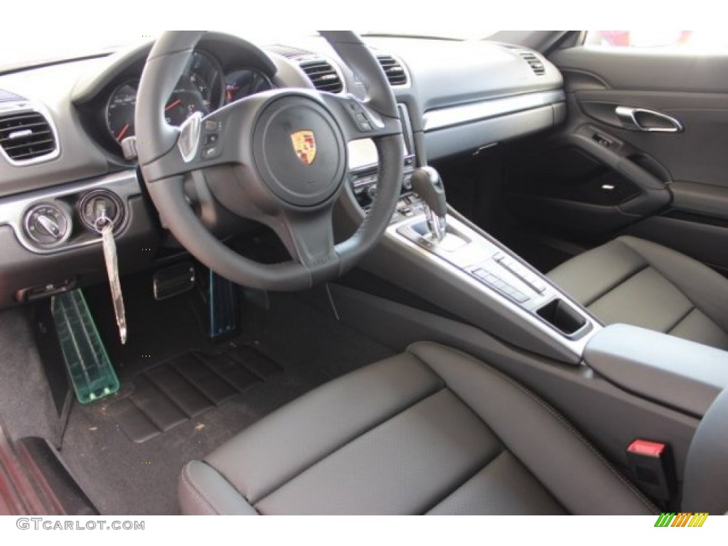 Black Interior 2016 Porsche Cayman Standard Cayman Model Photo #106985740