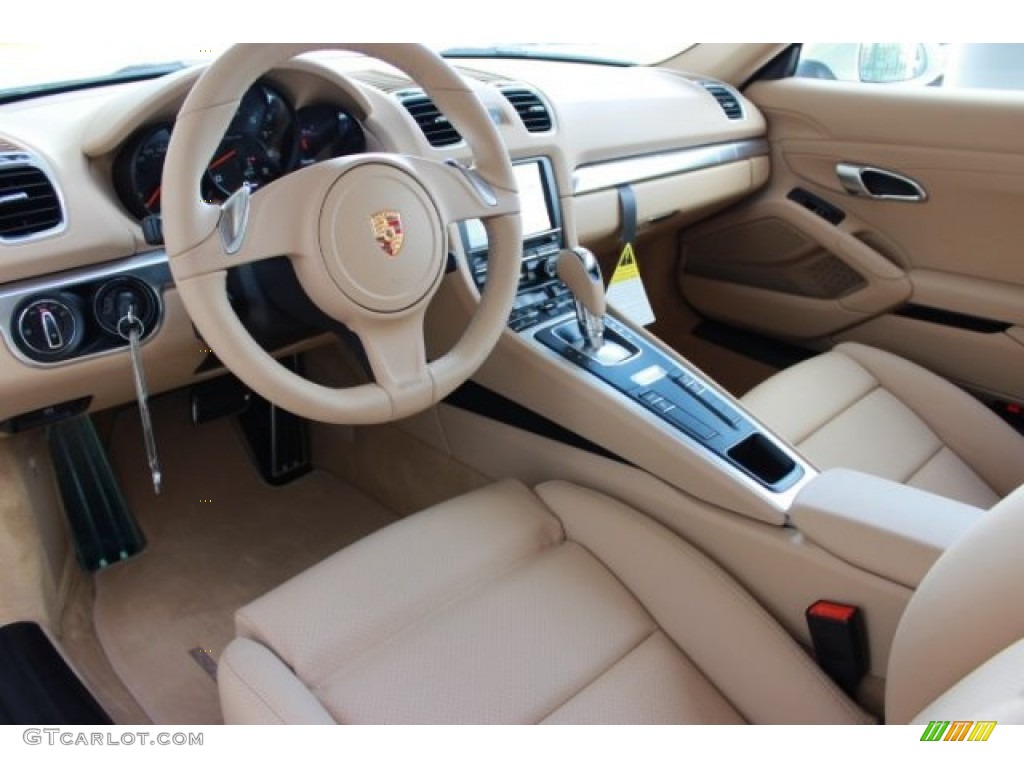Luxor Beige Interior 2016 Porsche Cayman Standard Cayman Model Photo #106986621