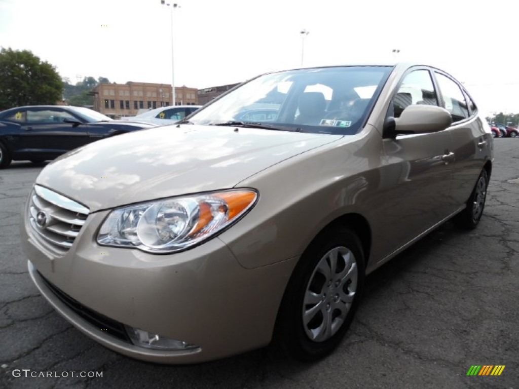 2010 Elantra GLS - Laguna Sand / Beige photo #7