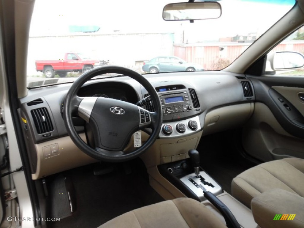 2010 Elantra GLS - Laguna Sand / Beige photo #13