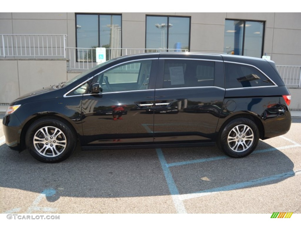 Crystal Black Pearl 2013 Honda Odyssey EX Exterior Photo #106989010