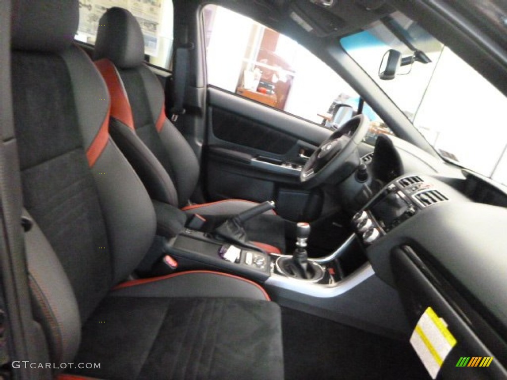 Carbon Black Interior 2016 Subaru WRX STI Photo #106989472
