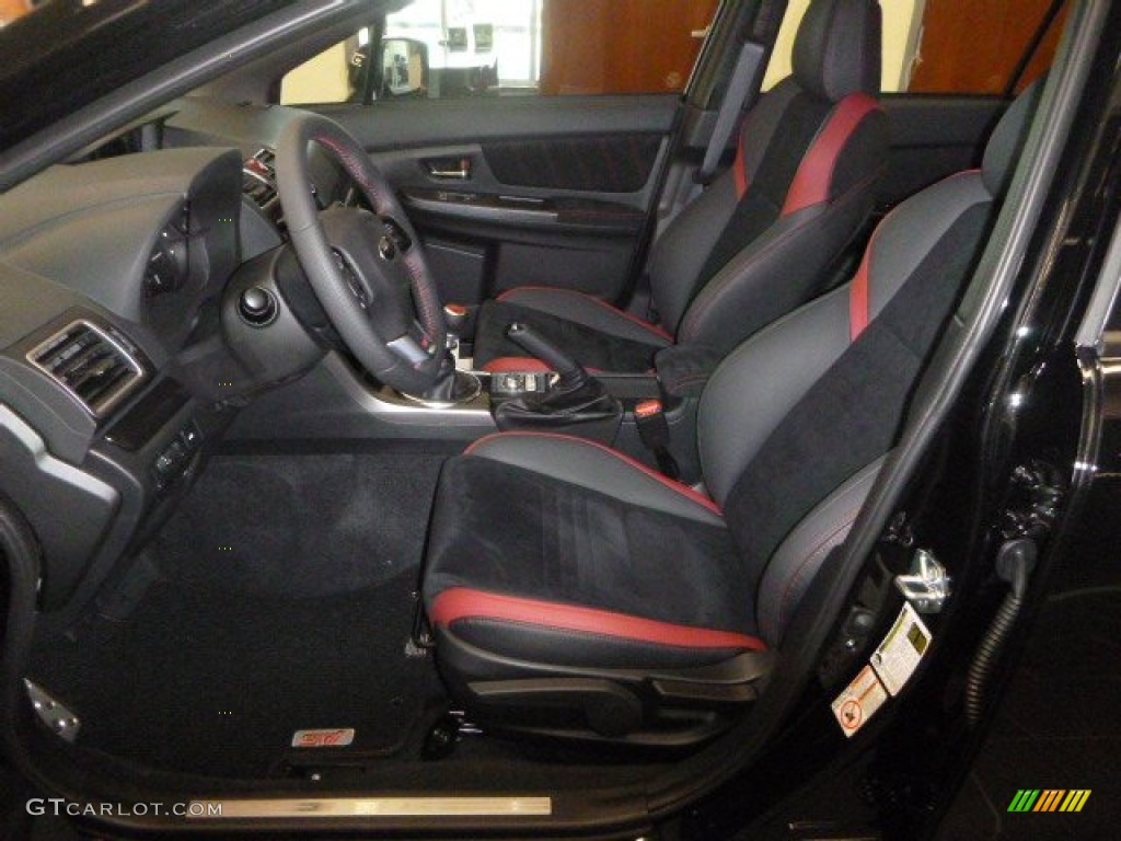 Carbon Black Interior 2016 Subaru WRX STI Photo #106989640