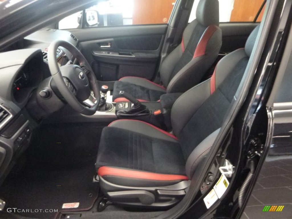 Carbon Black Interior 2016 Subaru WRX STI Photo #106989886