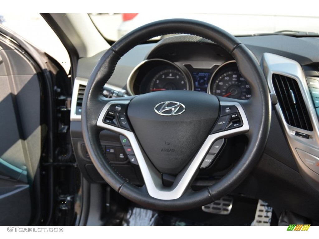 2012 Hyundai Veloster Standard Veloster Model Steering Wheel Photos