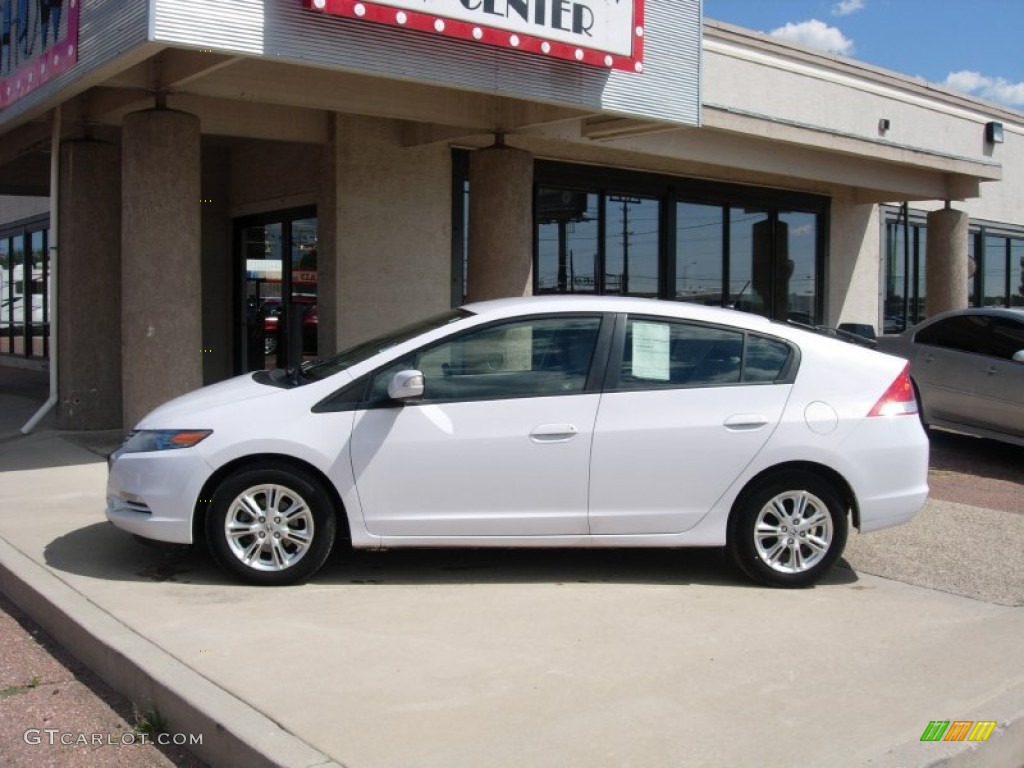 2010 Insight Hybrid EX - Spectrum White Pearl / Gray photo #2